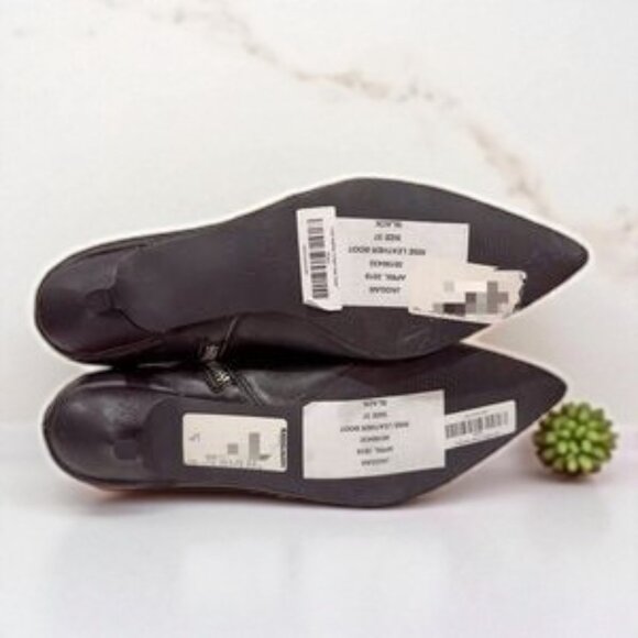 NWOT Jaggar Rise Soft Leather Kitten Heel Ankle Boots Bootie - Picture 7 of 7